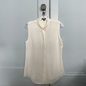 Theory - Tanelis Sleeveless Silk Blouse (Size M)